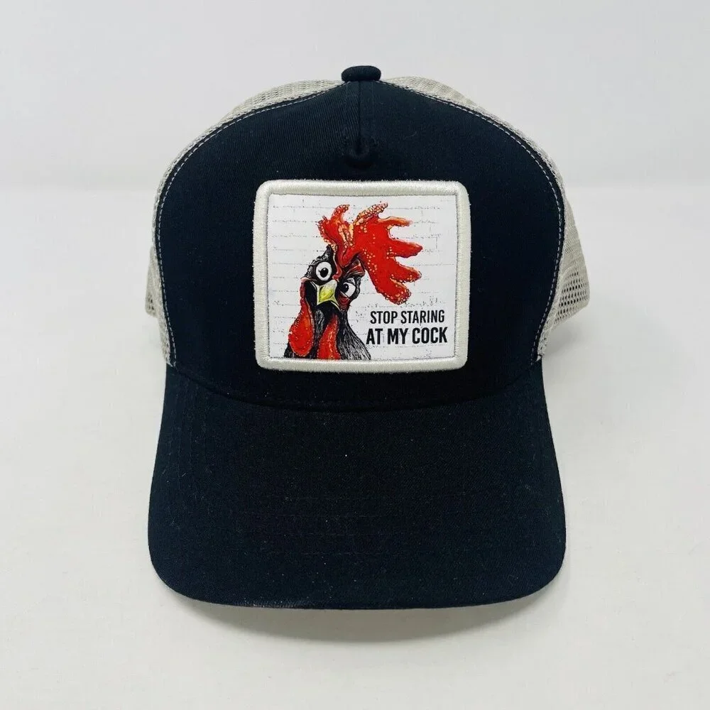Asvance Premium Stop Staring Chicken Embroidered Trucker Hat‎ One Size